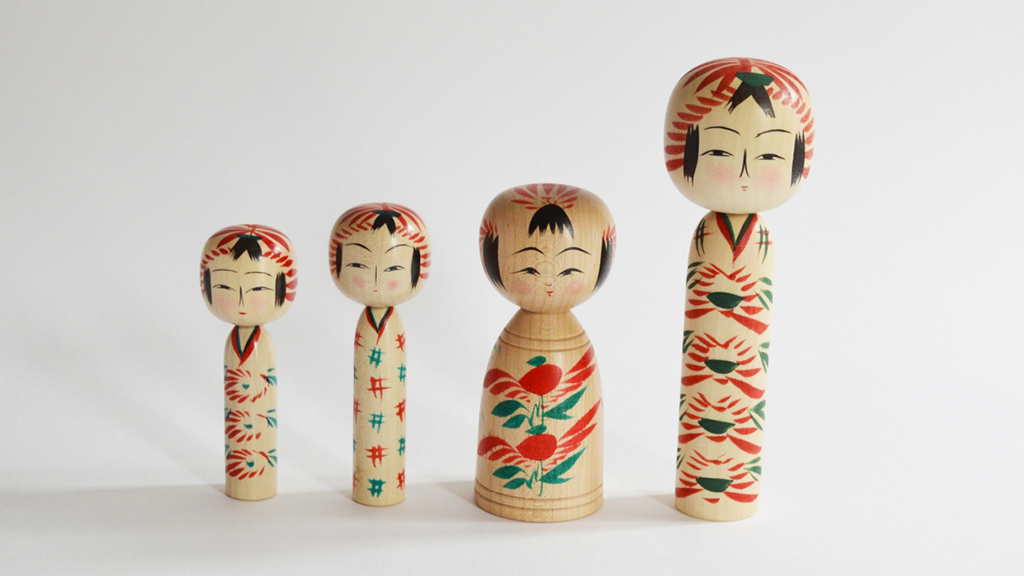 History and features of Kokeshi (limbless wooden doll), spots for